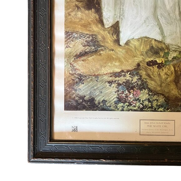 Antique Framed Symphony in White, No. 1: The White Girl by James McNeil Whistler - Picture 7 of 15